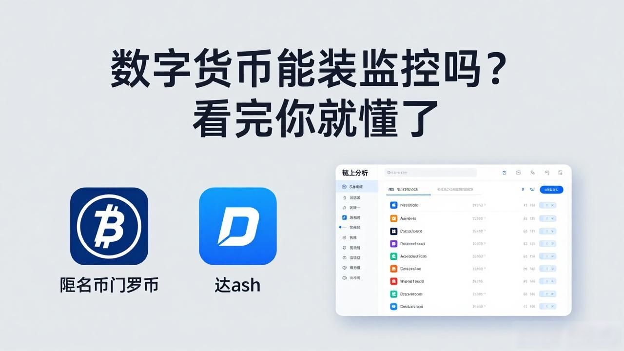 数字货币可追踪性_数字货币能装监控吗_数字货币监控