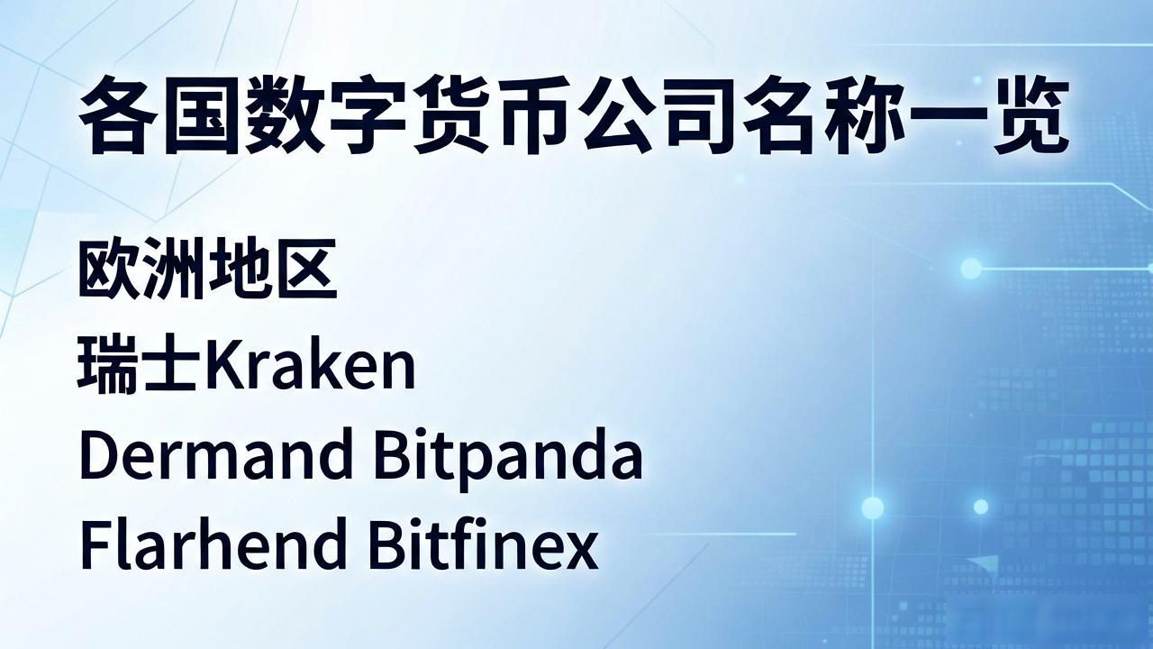 各国数字货币公司名称_数字货币企业全球布局_美国数字货币知名企业