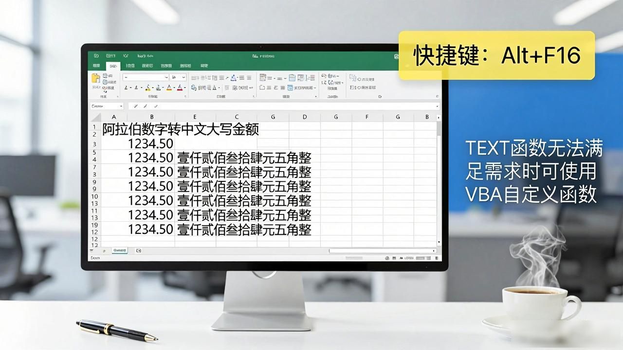 excel阿拉伯数字变中文货币_Excel中文大写金额转换_TEXT函数自定义格式转换