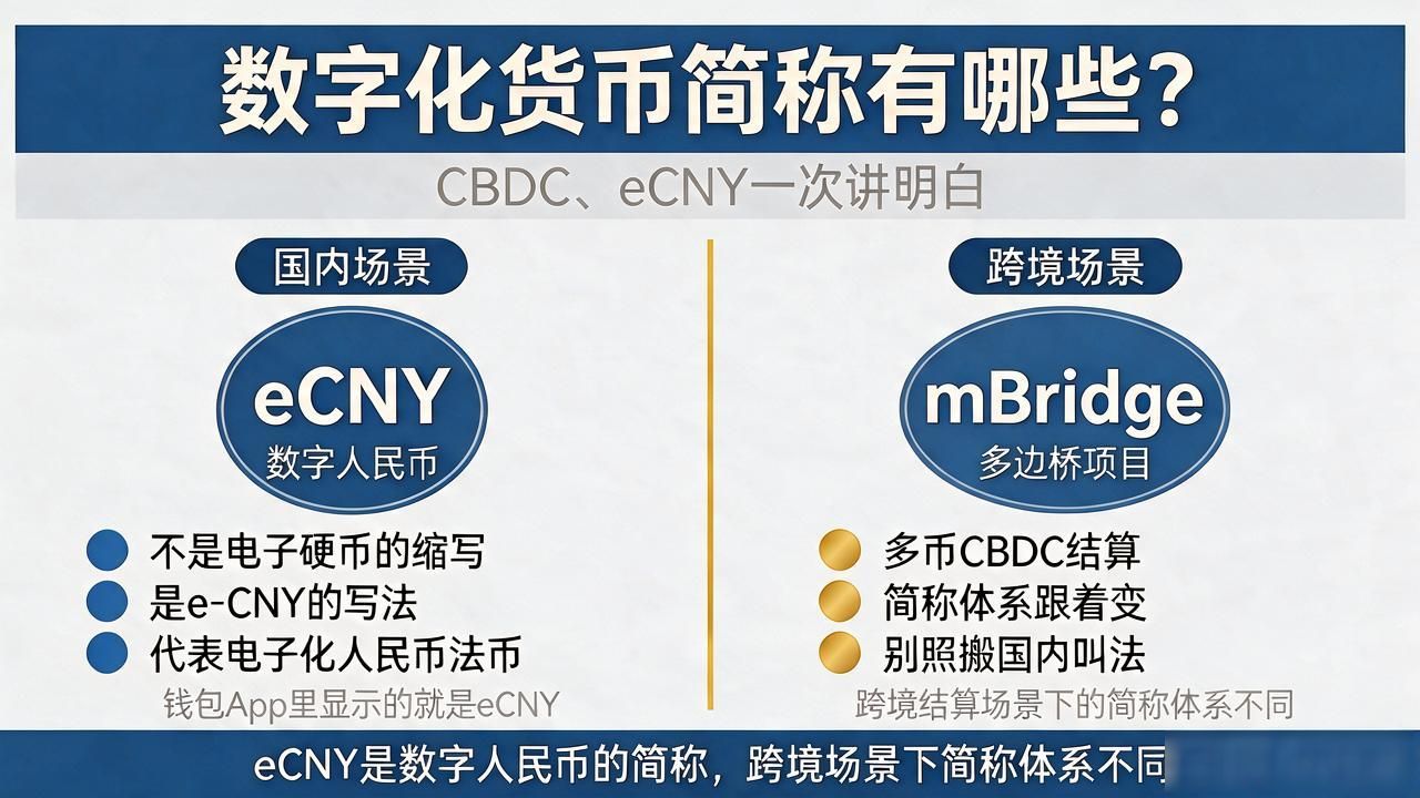 数字人民币eCNY全称_CBDC与DC的区别_数字化货币简称