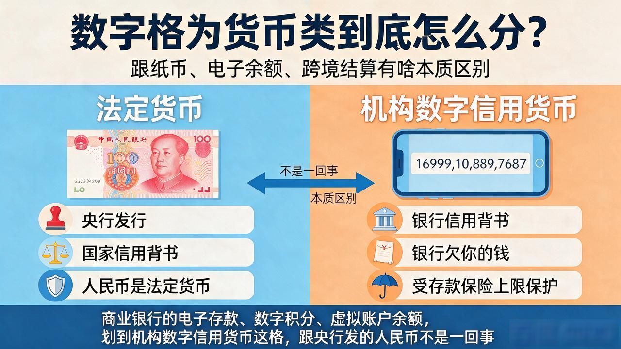 央行数字货币法律地位分析_数字人民币与商业银行电子存款区别_数字格为货币类